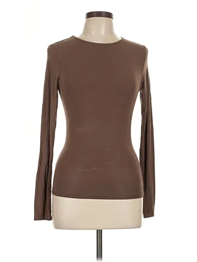 Pre-owned White Fox Pullover Sweater In Brown