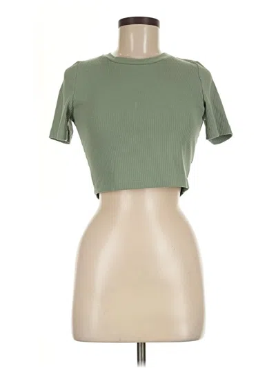 Pre-owned White Fox Short Sleeve T-shirt In Green