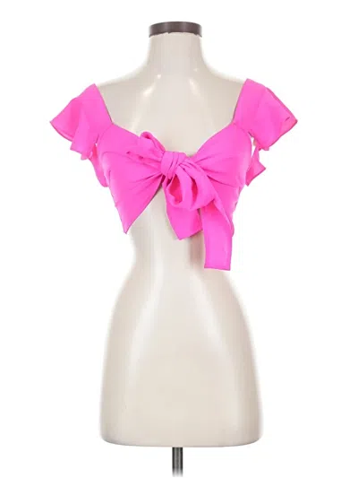 Pre-owned White Fox Sleeveless Blouse In Pink