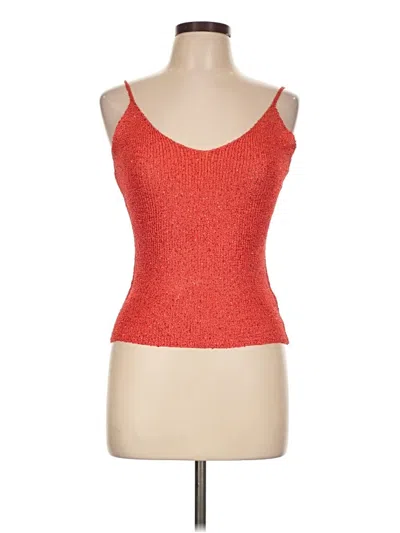 Pre-owned White Fox Sleeveless Top Red Sweetheart Neckline Tops