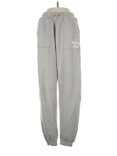 Pre-owned White Fox Sweatpants In Gray