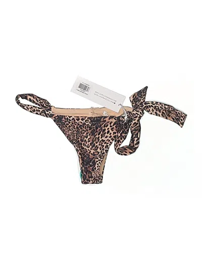 White Fox Swimsuit Bottoms In Brown