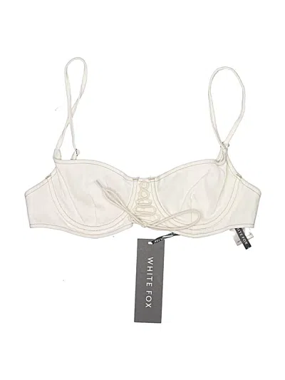 Pre-owned White Fox Swimsuit Top Ivory Swimwear