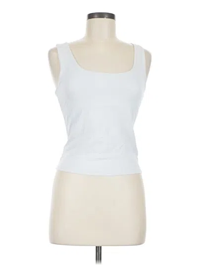 Pre-owned White Fox Tank Top White Strapless Neckline Tops