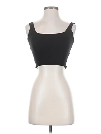 Pre-owned White Fox Tube Top Black Strapless Neckline Tops
