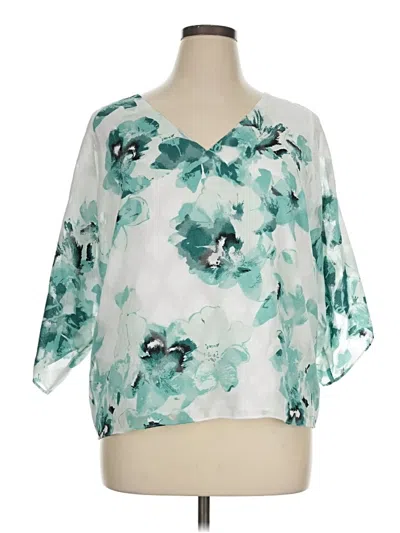 White House Black Market 3/4 Sleeve Blouse In Multi