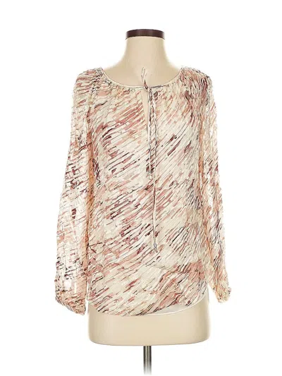 Pre-owned White House Black Market 3/4 Sleeve T-shirt In White