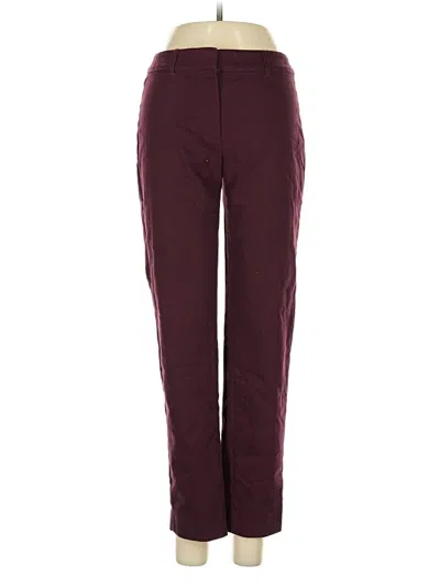 Pre-owned White House Black Market Active Pants In Burgundy