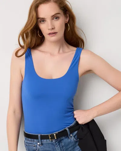 White House Black Market All Ways Stretch Reversible Tank Top In Blue