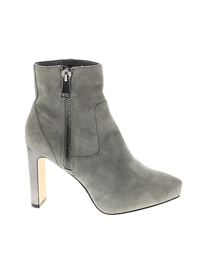 Pre-owned White House Black Market Ankle Boots In Gray