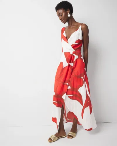 White House Black Market Asymmetric Floral Maxi Dress