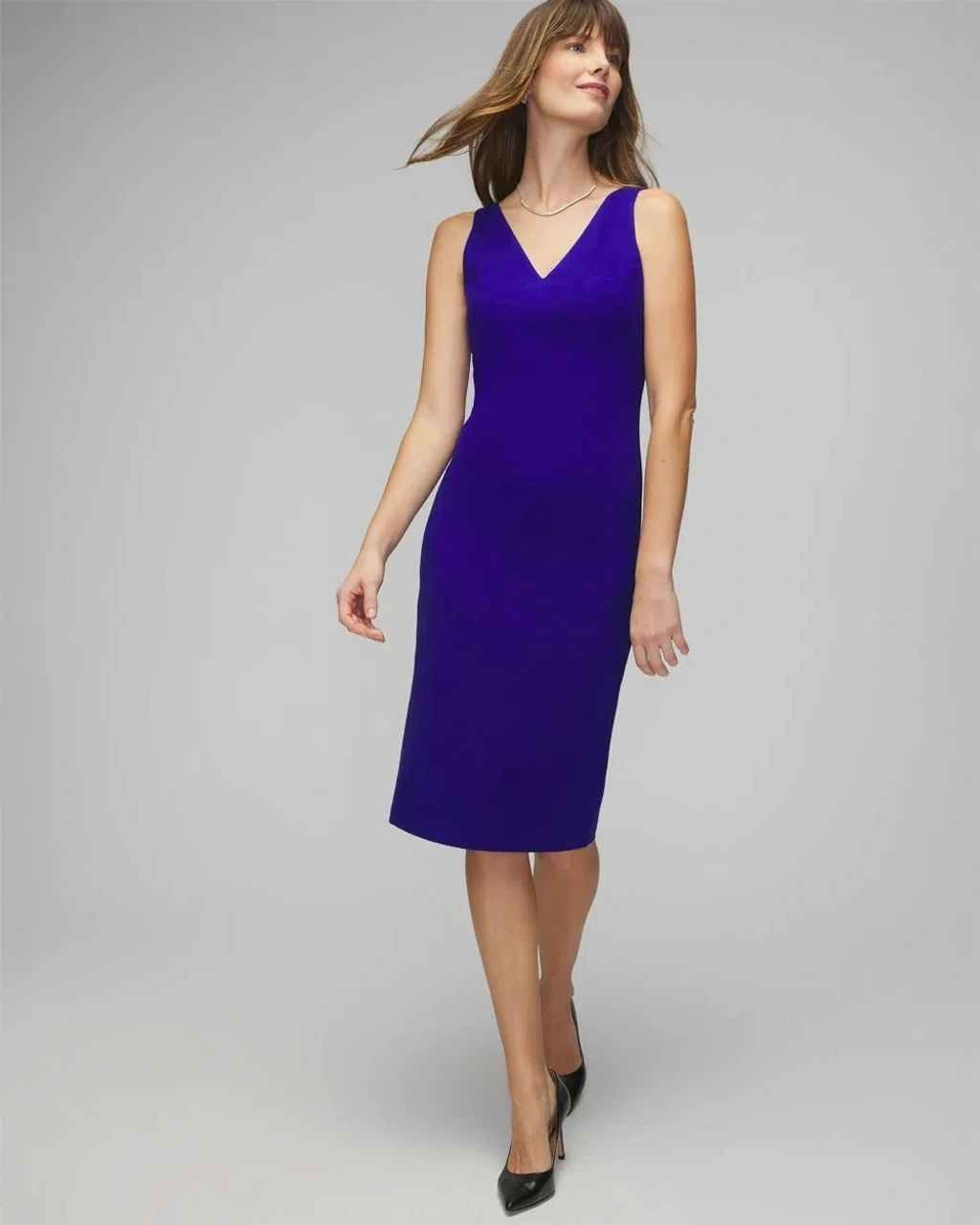 White House Black Market Aura Sleeveless Sculpting Sheath Dress In  Sanctuary | ModeSens