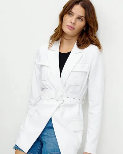 White House Black Market Belted Safari Jacket
