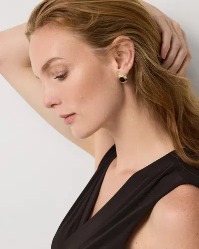 White House Black Market Black Cap Stud Earrings |  In Multi