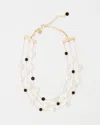 White House Black Market Black + White Multiple Strand Short Necklace |  In Black And White