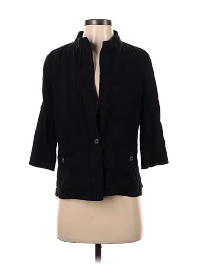 Pre-owned White House Black Market Blazer Jacket In Black