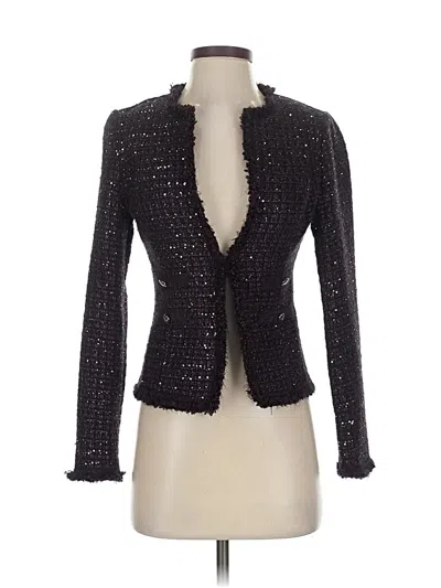 Pre-owned White House Black Market Blazer Jacket In Black