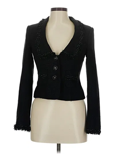 Pre-owned White House Black Market Blazer Jacket In Black