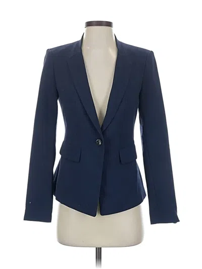 Pre-owned White House Black Market Blazer Jacket In Blue