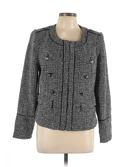 Pre-owned White House Black Market Blazer Jacket In Gray