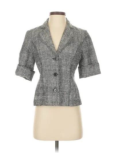 Pre-owned White House Black Market Blazer Jacket In Gray