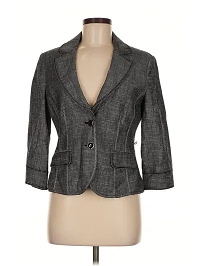 Pre-owned White House Black Market Blazer Jacket In Gray