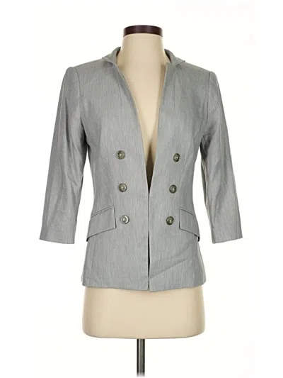 Pre-owned White House Black Market Blazer Jacket In Gray