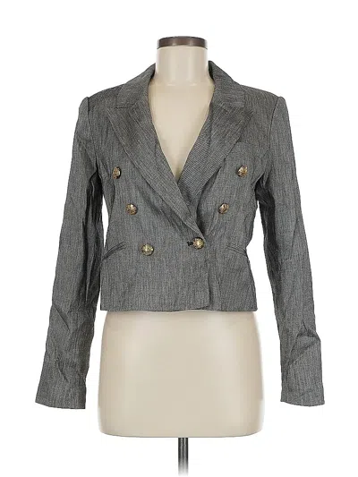 Pre-owned White House Black Market Blazer Jacket In Gray