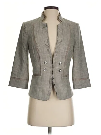 White House Black Market Blazer Jacket In Gray