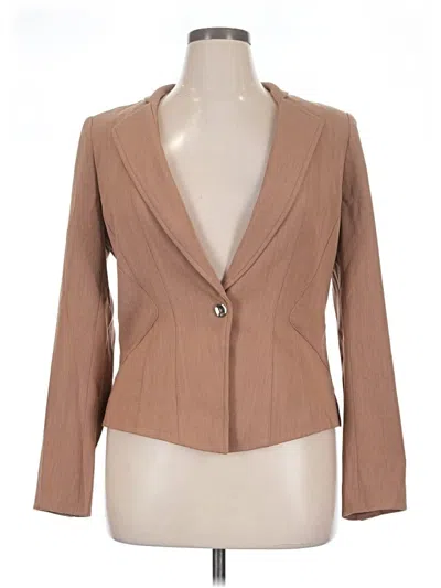 Pre-owned White House Black Market Blazer Jacket In Tan
