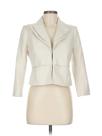 Pre-owned White House Black Market Blazer Jacket In White