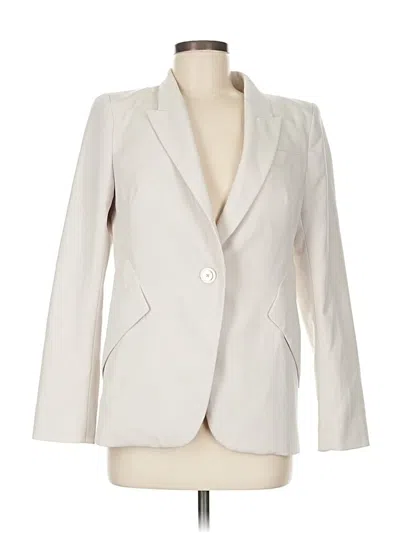 Pre-owned White House Black Market Blazer Jacket In White