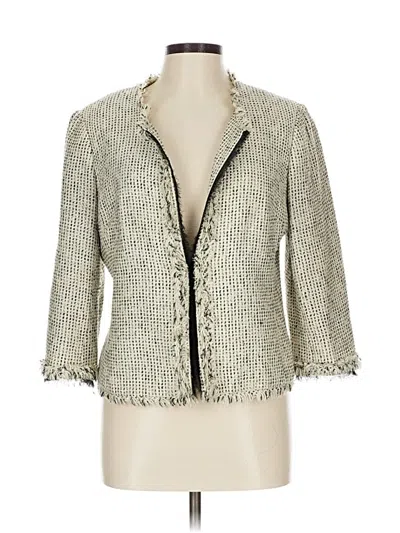 Pre-owned White House Black Market Blazer Jacket In White