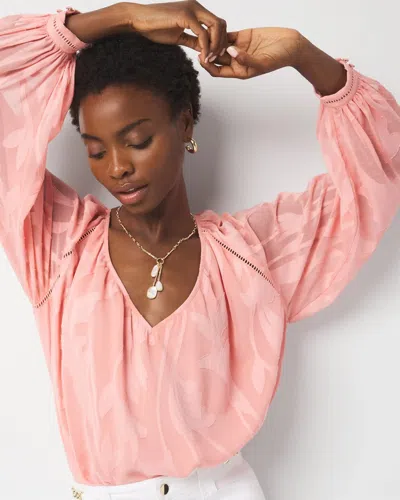 White House Black Market Burnout Blouse