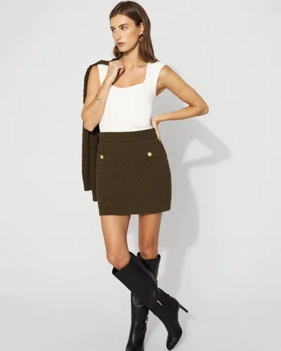 White House Black Market Cable Knit Pencil Skirt