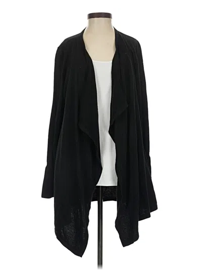 Pre-owned White House Black Market Cardigan Sweater In Black