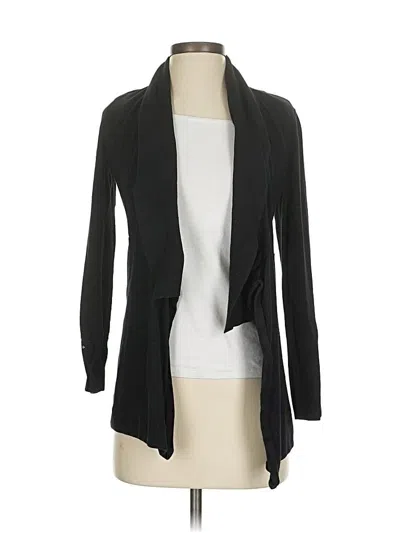 Pre-owned White House Black Market Cardigan Sweater In Black