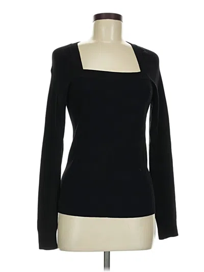 Pre-owned White House Black Market Cardigan Sweater In Black