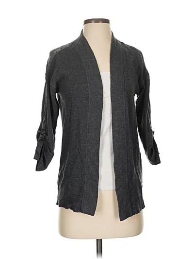 Pre-owned White House Black Market Cardigan Sweater In Gray