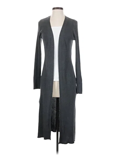 Pre-owned White House Black Market Cardigan Sweater In Gray