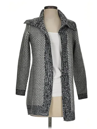 Pre-owned White House Black Market Cardigan Sweater In Gray