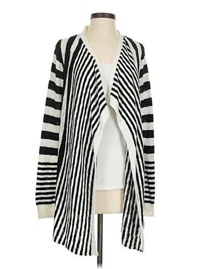 Pre-owned White House Black Market Cardigan Sweater In White