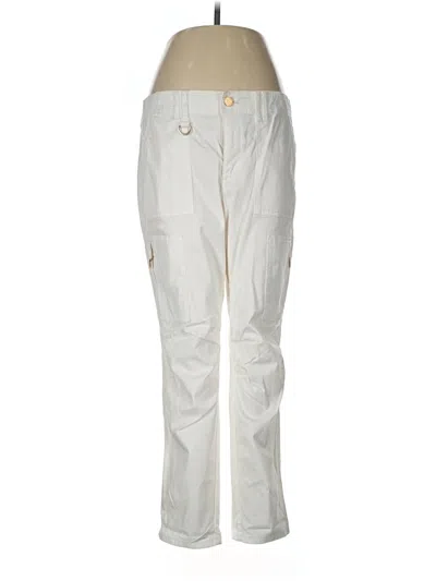 Pre-owned White House Black Market Cargo Pants In Ivory