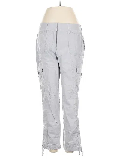 Pre-owned White House Black Market Cargo Pants In Silver