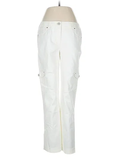 Pre-owned White House Black Market Cargo Pants In White