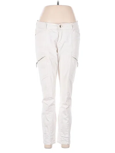 Pre-owned White House Black Market Cargo Pants In White