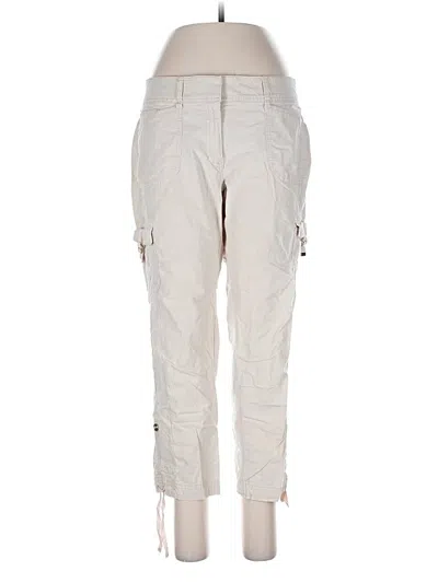 Pre-owned White House Black Market Cargo Pants In White