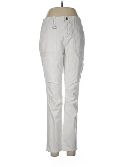 Pre-owned White House Black Market Cargo Pants In White