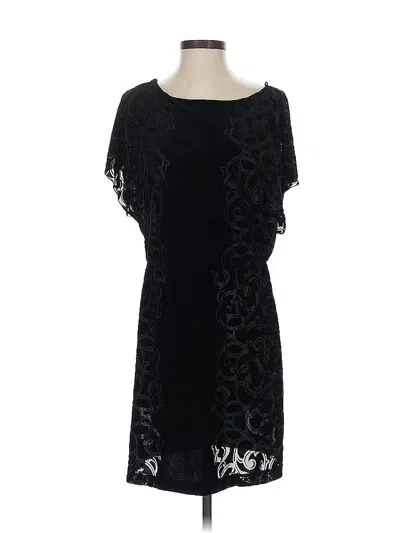 Pre-owned White House Black Market Casual Dress In Black