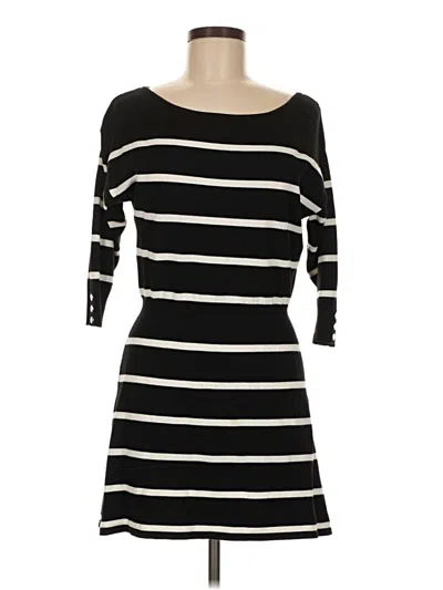 Pre-owned White House Black Market Casual Dress In Black